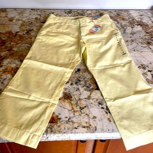 Yellow old navy brand pants low waist